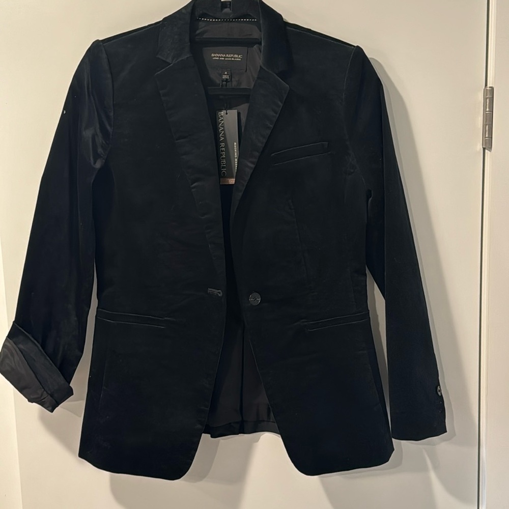Velvet Blazer Banana Republic NWT Sz 4